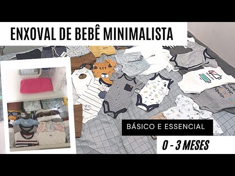 ENXOVAL MINIMALISTA DO BEBÊ – O BÁSICO DE 0-3 MESES | By Valéria Santana